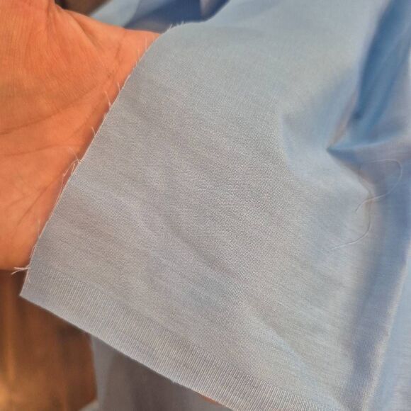 Fabric, Sky Blue Cotton Poplin, 45" x 1.5 yds - Picture 2 of 4